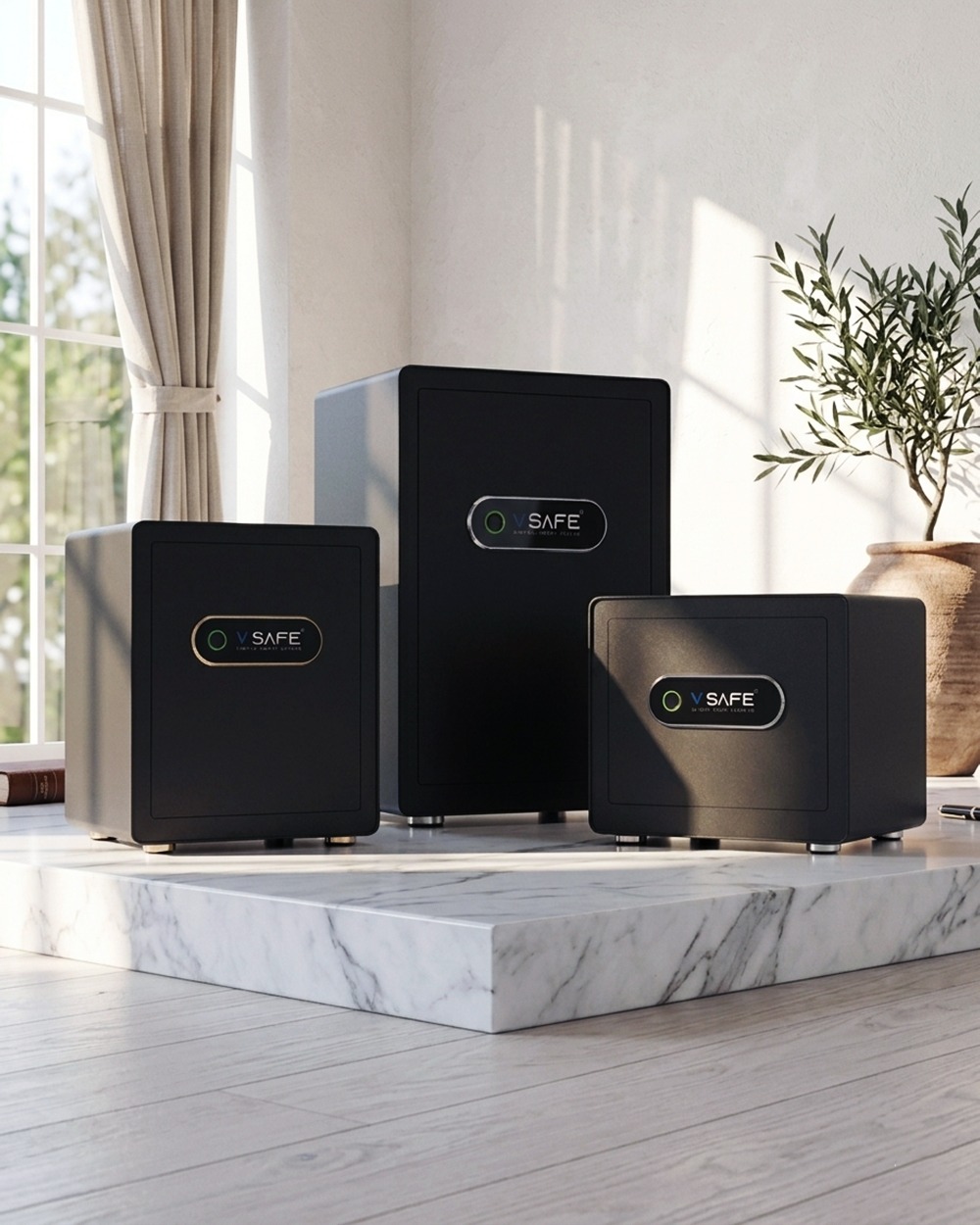 V SAFE Smart Security Products — fingerprint smart locker India