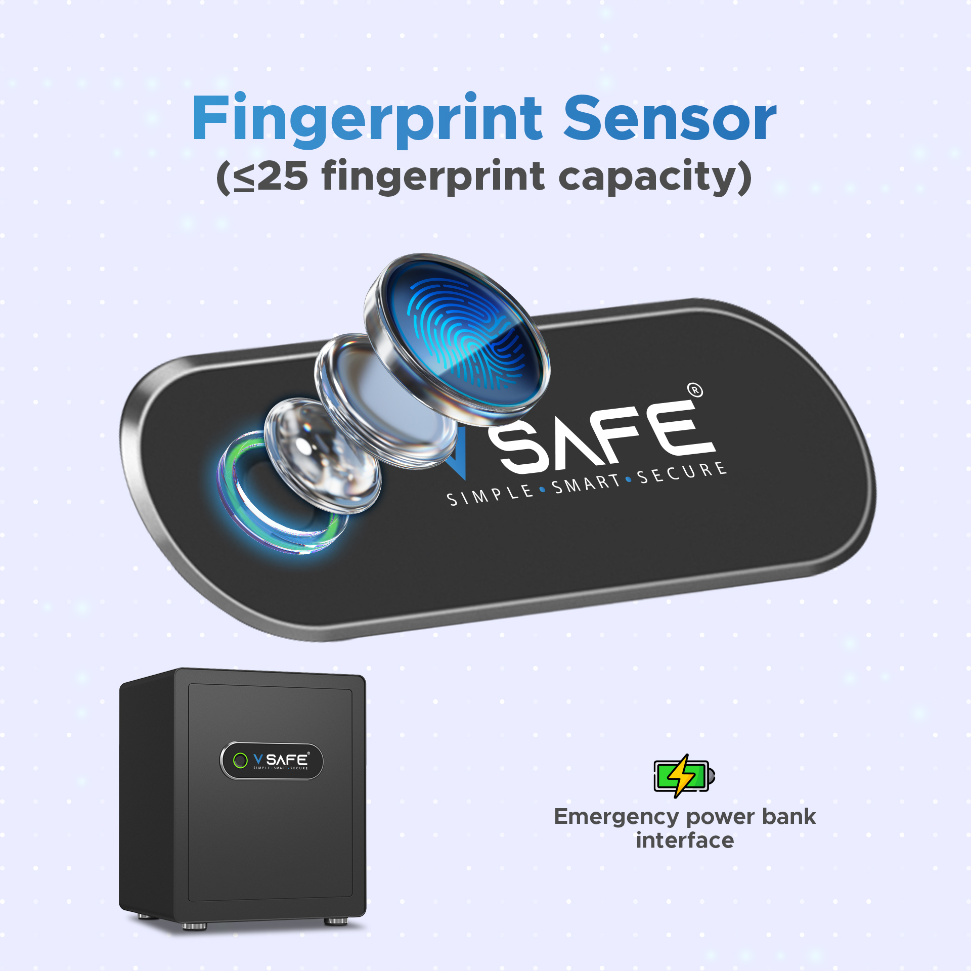 V SAFE Pro USB power backup