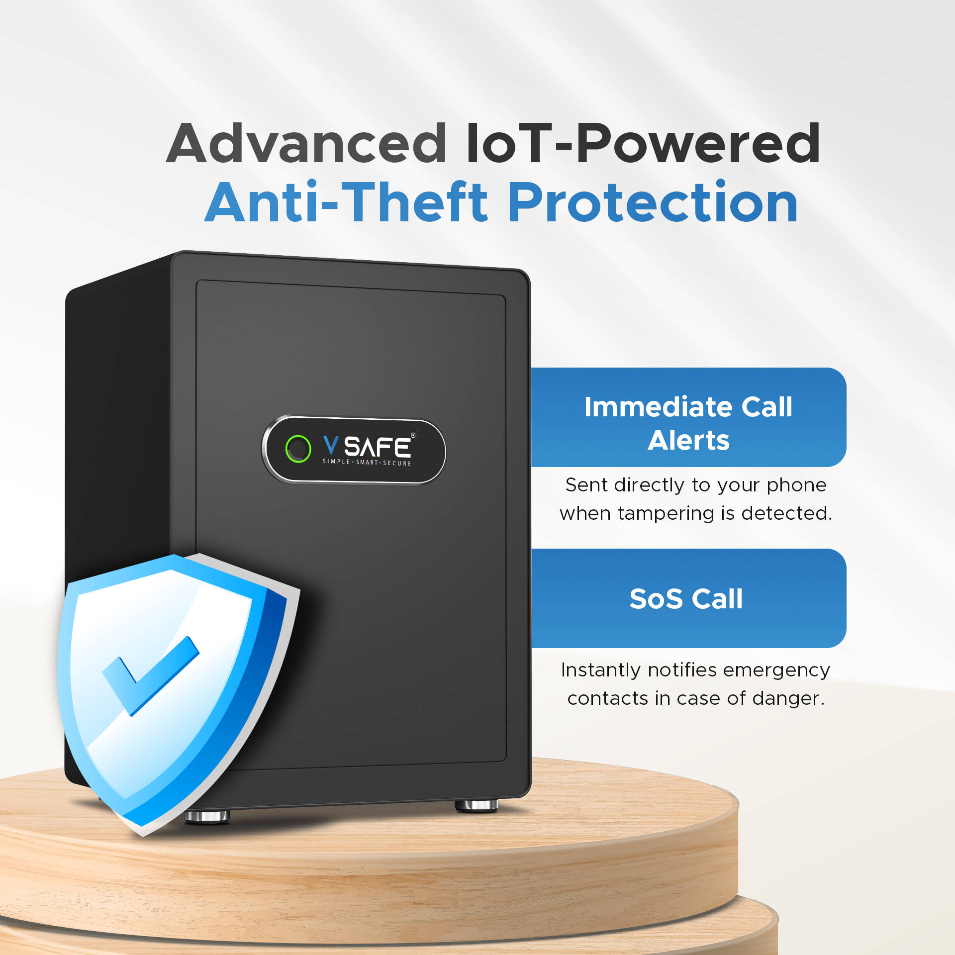 V SAFE Pro Max fingerprint sensor